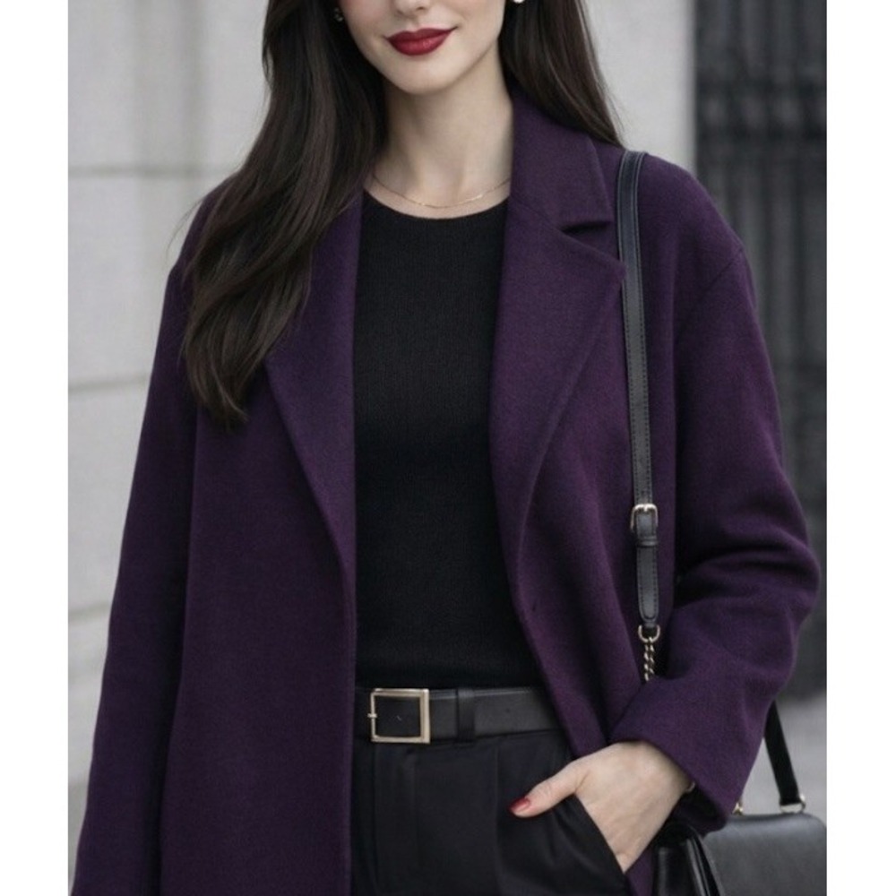 THEORY Sileena Winsome 2 Women's Coat Cashmere Wool Quiet Luxury Jacket $595 - S
